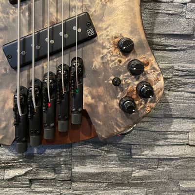 Ibanez EHB 150 5 String Multi Scale - Black Ice Flat image 3