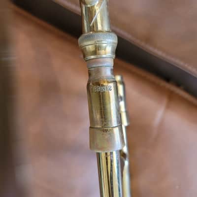 Vintage York USA Bb Tenor Trombone w/ Original Tweed Case – 7" Bell image 16
