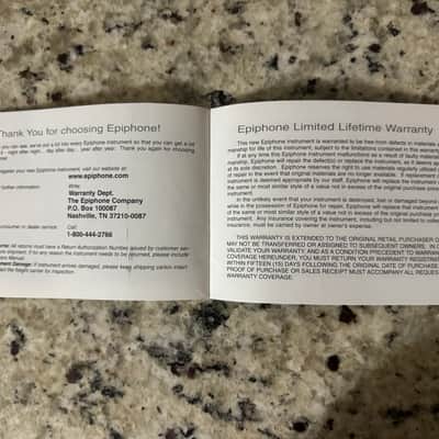 Epiphone Owners Manual 2003 Casino Les Paul Flying V AlleyKat B. B. King Special II Fat 210Jack Cassidy Bass image 10