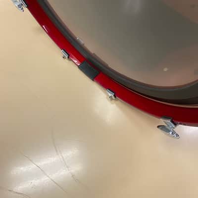 Yamaha 22x18 Absolute Hybrid Maple Bass Drum played / signed by Larnell Lewis AHM Red Autumn image 5
