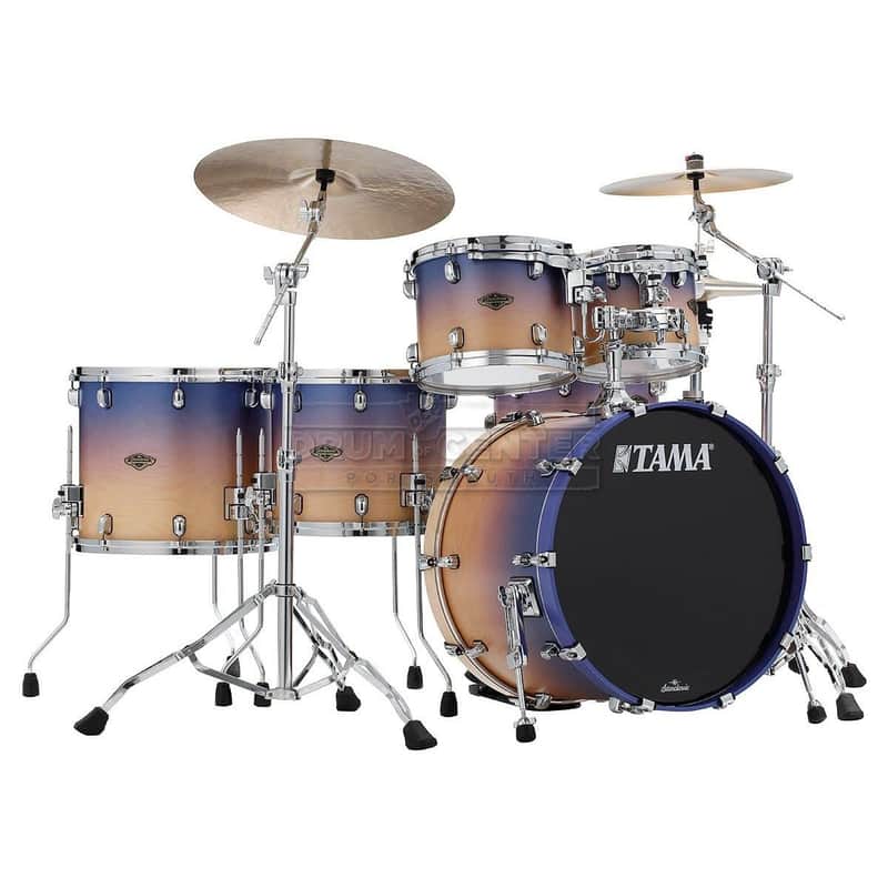 Tama Starclassic Walnut/Birch 5pc Drum Set Satin Purple Atmosphere Fade image 1