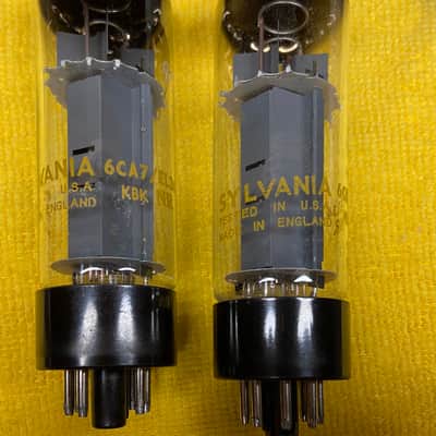 Mullard XF2 EL34 6CA7 Double O Getter - PAIR image 12