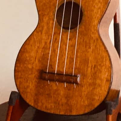 Vintage Martin Style 1K Koa Soprano Ukulele with Case image 5