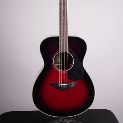 Yamaha FS830 Dusk Sun Red Concert Acoustic Guitar Solid Spruce Top image 2