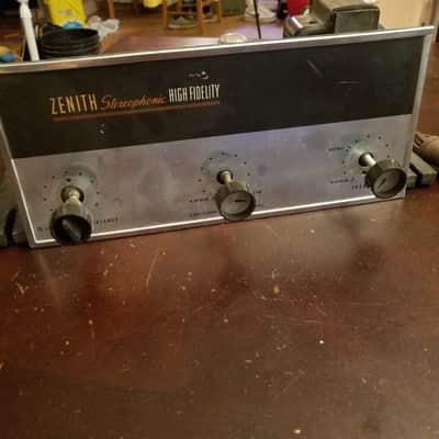 Zenith Stereophonic High Fidelity Console SE Amp EL84 tube 4G21 Rare 1961 sprague Bumblebee 0.022 uF image 4