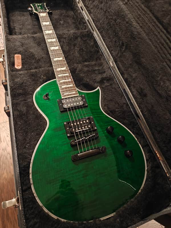 ESP LTD EC-1000 Deluxe See Thru Green 2020 image 1