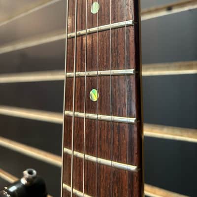 2004 Fender American Deluxe Fat Stratocaster HSS with Rosewood Fretboard, Montego Black image 9