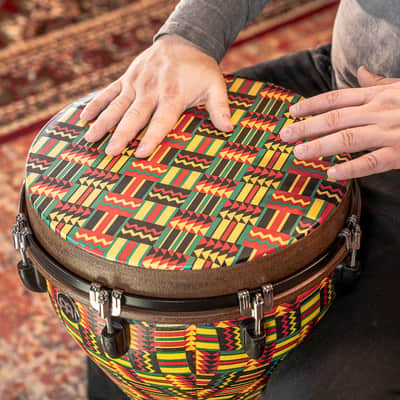 MEINL JD14SI-DH Jumbo Djembe 14 Zoll Simbra Designer Head image 9