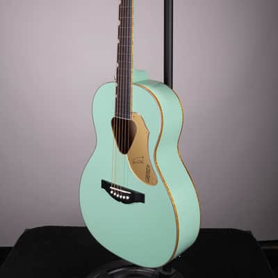 Gretsch G5021E Rancher Penguin Parlor Acoustic-Electric Guitar - Mint Metallic image 5