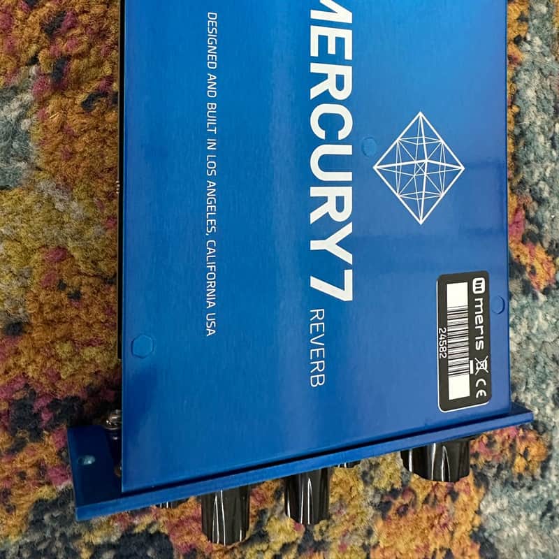 2010s Meris Mercury7 Reverb 500 Series Blue