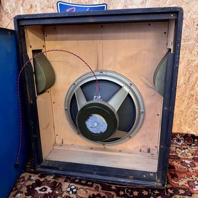 Vintage 1968 Marshall Pinstripe 1x18 Bass Guitar Amplifier Cabinet G18C *1960s* image 17