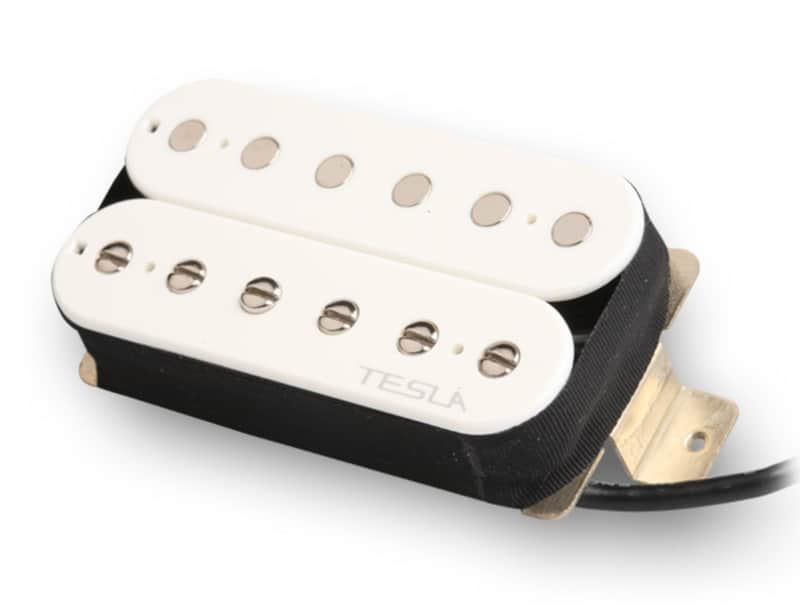 Tesla PLASMA-7 Humbucker Guitar Pickup - Bridge / White image 1