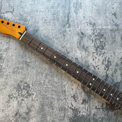 BMC Guitar Neck Left Hand Tele® Telecaster® 22 Fret Roasted Maple With Rosewood Fingerboard Nitro Lacquer 9.5 Radius.  [TN113] image 1