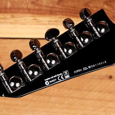ESP JEFF HANNEMAN LTD JH600 Slayer Signature Axe Black w/ Dagger Inlays 10518 image 11