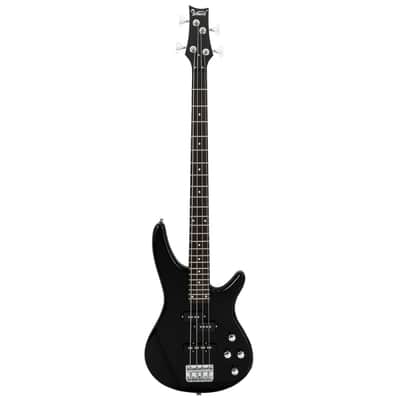 Glarry Black GIB 4 String Full Size Bass Guitar image 1