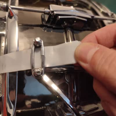 Ludwig Hammered Black Beauty 6.5x14" 10-Lug Brass Snare Drum - Black Nickel-Plated image 7
