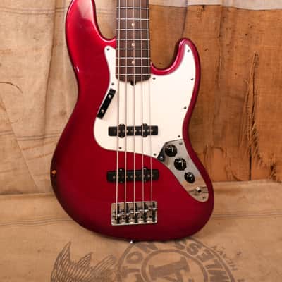 Fender Jazz Bass V - 5-String USA 1996 - Transparent Redburst image 5
