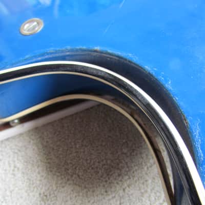 Wandre Davoli Tri Lam 1960's Era Made In Italy Wandre Tr-Lam Cool Wacky Artistic Blue Italian Guitar image 16