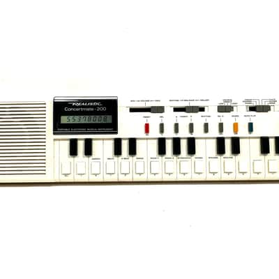 Realistic concertmate-200 VL-1 VL-Tone 29-Key Synthesizer Keyboard 1979 - 1984 - White image 3