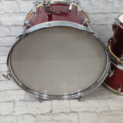 Apollo 3pc Red Sparkle MIJ 1960s Drum Set image 9