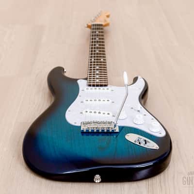 2014 Tokai Goldstar Sound AST-118 S-Style Electric Guitar Ash Body Blue Burst, Japan image 8