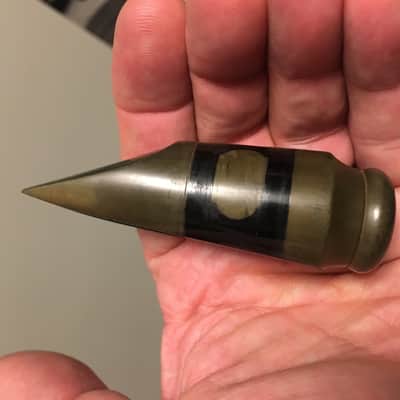 VINTAGE CONN STANDARD STEELAY 5 TIP RARE ALTO USA SAXOPHONE MOUTHPIECE NEAR MINT FINE HARD RUBBER OVERALL NICEST I'VE SEEN CAP AND LIG FREE SHIP image 10