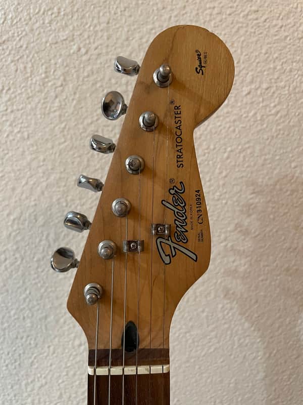 Fender Stratocaster Made in Korea 90s Black Squier Series | Reverb
