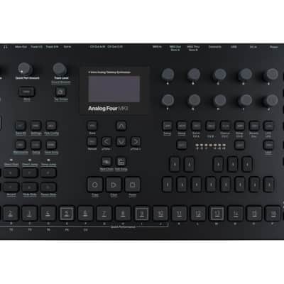 Elektron Analog Four MKII 4 Voice Tabletop Synthesizer (Black) [USED]