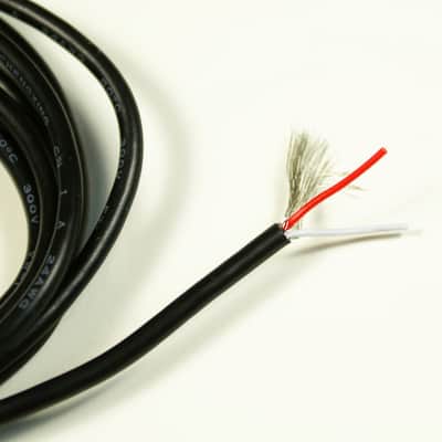 2-Conductor Shielded Guitar Circuit Wire hookup wire 6-Foot 24 AWG ,Black Bild 3