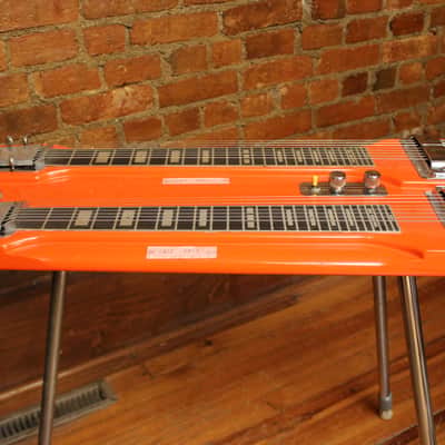 Rickenbacker DW-16 8-String Double-Neck Console Steel Guitar 1964 - Orange Refin image 13