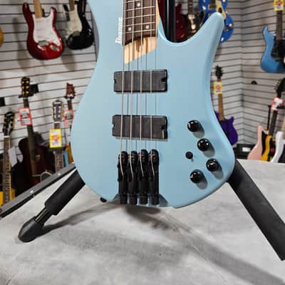 Ibanez Bass Workshop EHB600 Electric Bass Guitar - Purist Blue Matte & PLEK*D #327 image 3