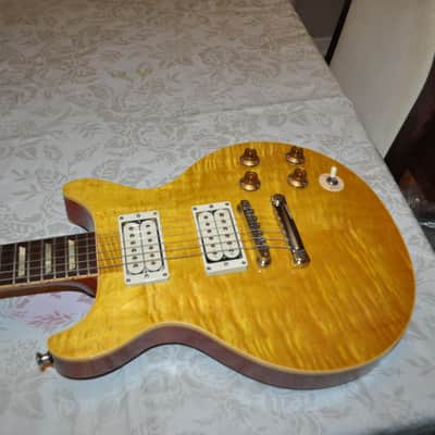 Custom Jam City Guitar by Jim Weyandt Double Cutaway - Flametop image 15