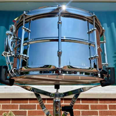 Ludwig Supralite 8x14 Steel Snare Drum LU0814SL image 5