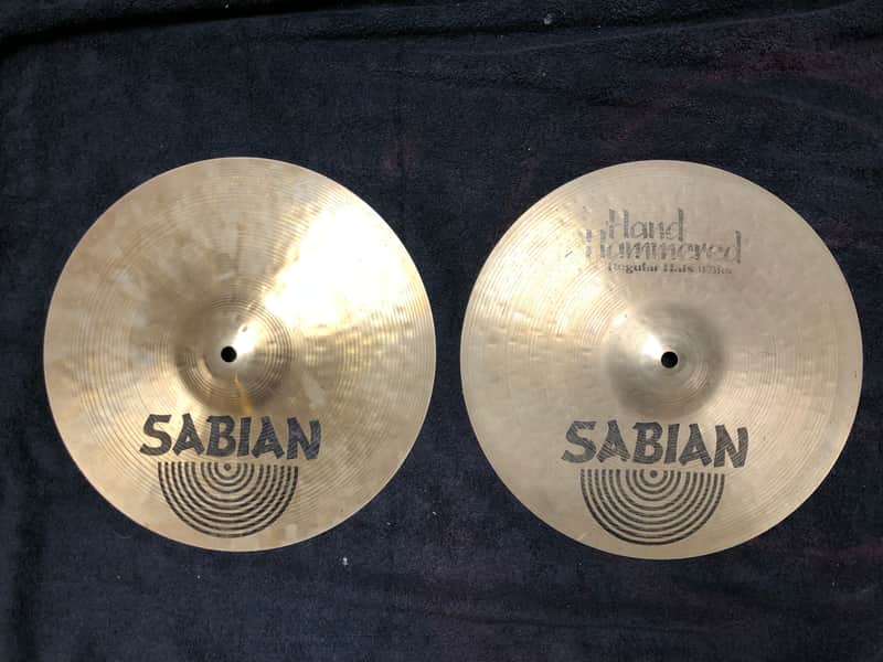 Sabian 13" HH Hand Hammered Regular Hi-Hat Cymbals (Pair) (1992-1998) image 1