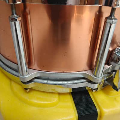 Used Pearl Free-Floating Snare Drum - 14 x 6.5 Copper w/ Case image 10