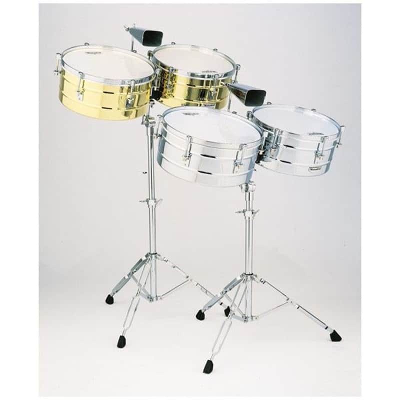 Latin Percussion M257B Matador Series BrassTimbales - Open Box image 1