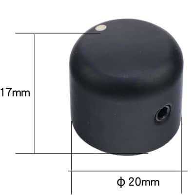 4Pcs Ebony Electric Guitar Volume Tone Knobs with 6mm（15/64"） Brass Hole Wood Bass Guitar Control Knobs Compatible with Fender Strat Telecaster Les Paul Guitar Replacement Parts (Ebony Color) image 2