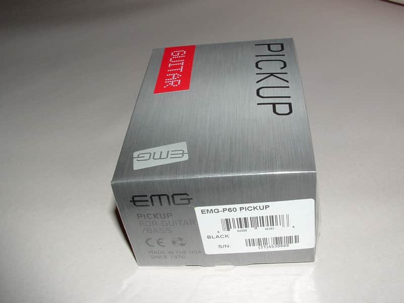 EMG P60 Active P-90 Sized Humbucker (Black) New with Warranty image 1