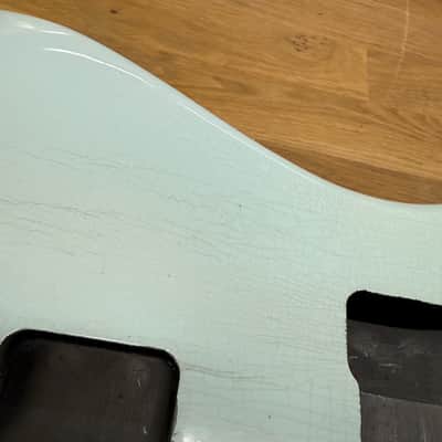 Kohlin Guitars JZ Offset replacement body Nitro Relic Faded Sonic Blue Made in Sweden image 9