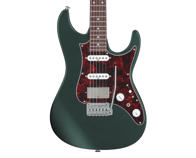 Ibanez AZ2204NVGF AZ Prestige Electric Guitar w/Case - Ivy Green Metallic Flat image 1