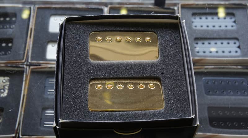 Bare Knuckle Bootcamp True Grit 6 Humbuckers - Gold Cover / 50mm Set image 1