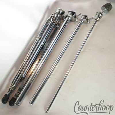 *Rogers Double-Braced Straight Cymbal Stand Chrome Holiday/Powertone Vintage 60s image 4