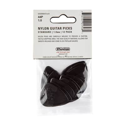 Immagine Dunlop 44P1.0 Nylon Standard Black 1.0mm - 2