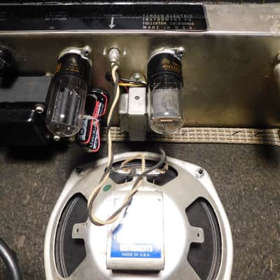 1966 Fender Champ Amp Blackface 6 Watt 1x8" Electric Guitar Amplifier ! image 6
