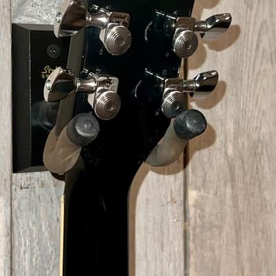 Sweet Lefty! 2021 Gibson ES-335 Dot Semi-Hollow Electric Guitar Custom Black Ebony w/ Racing Stripes + OHSC image 11