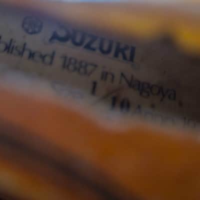 Suzuki 220 size 1/10 violin, Japan 1979 with case & bow, Very Good Cond image 14