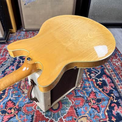Yamaha SA60 Natural Semi-Hollow 335 Style Vintage 1974 w/Case image 22