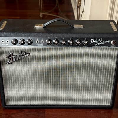 Fender '65 Deluxe Reverb Reissue 22-Watt 1x12" Guitar Combo 1994 - Present - Black image 6