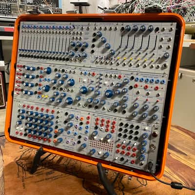 Buchla Tiptop 200t series with BPNYC ZERO Halliburton Eurorack Modular Travel Case 9U #3 ORANGE image 8