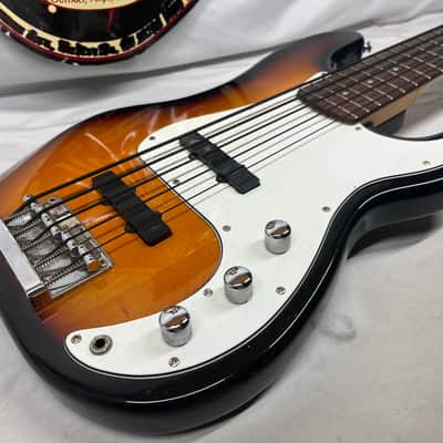 Squier P-Bass Precision Bass Special-5 5-String Electric Bass - Brown Sunburst image 17